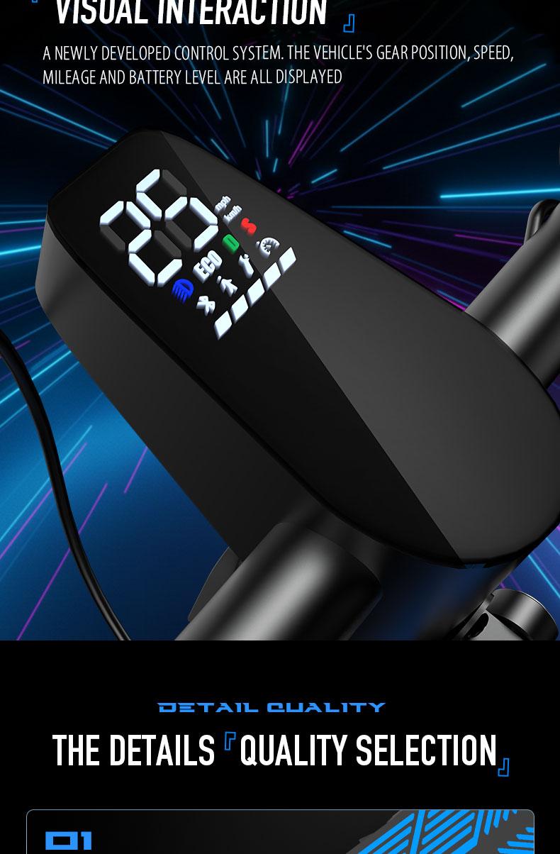 Electric Scooter with 2000W Peak Power 10-inch All-Terrain Tires LED Screen Dual Suspension System 335 lbs Load Capacity Ideal for Commuting Christmas Gift SpringStatements