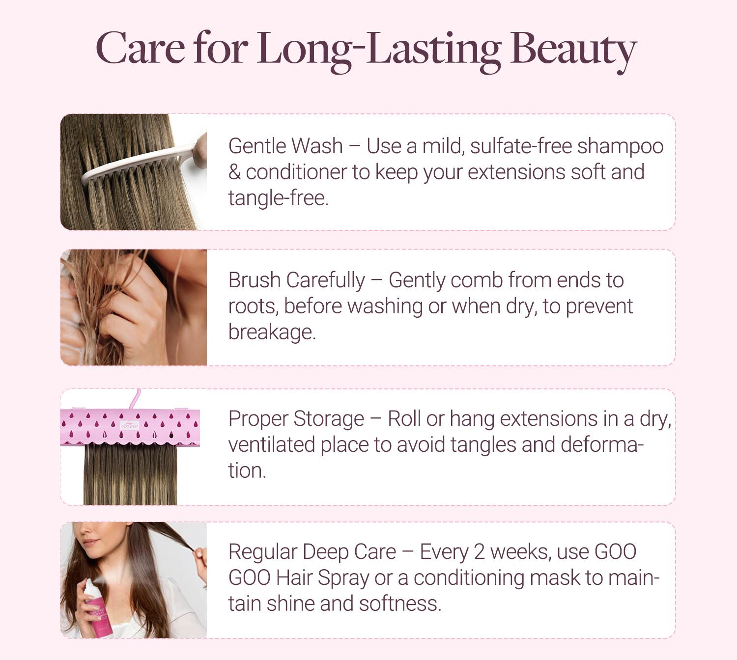 GOO GOO Genius Weft Hair Extensions Human Hair ,  14-24 Inch Sew In Remy  Human Hair for Natural Look & Volume, Reusable & Straight Hair for Women