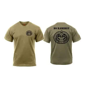 PERSONALIZED Drill Sergeant DS Coyote tan 499 Tee / Custom T-shirt DS badge custom name