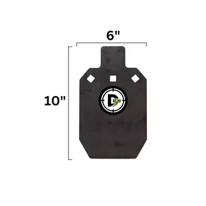 33% IPSC Rimfire Steel Silhouette Target – 6" x 10"