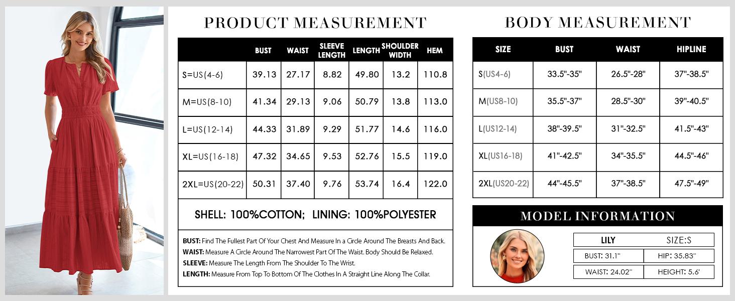 BTFBM Women's Summer 2026 Casual Maxi Dress Lightweight Short Sleeve V Neck Boho Dress with Pockets #Outdoorfun