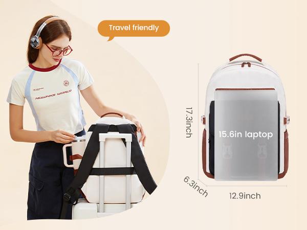 LOVEVOOK School Backpack for Teen Girls，Casual School Backpack 14-18 Teenage 15.6-16 Inch Laptop Bookbag, Cute Big Student Laptop Backpack for College Women Middle High School Travel Daypack, black