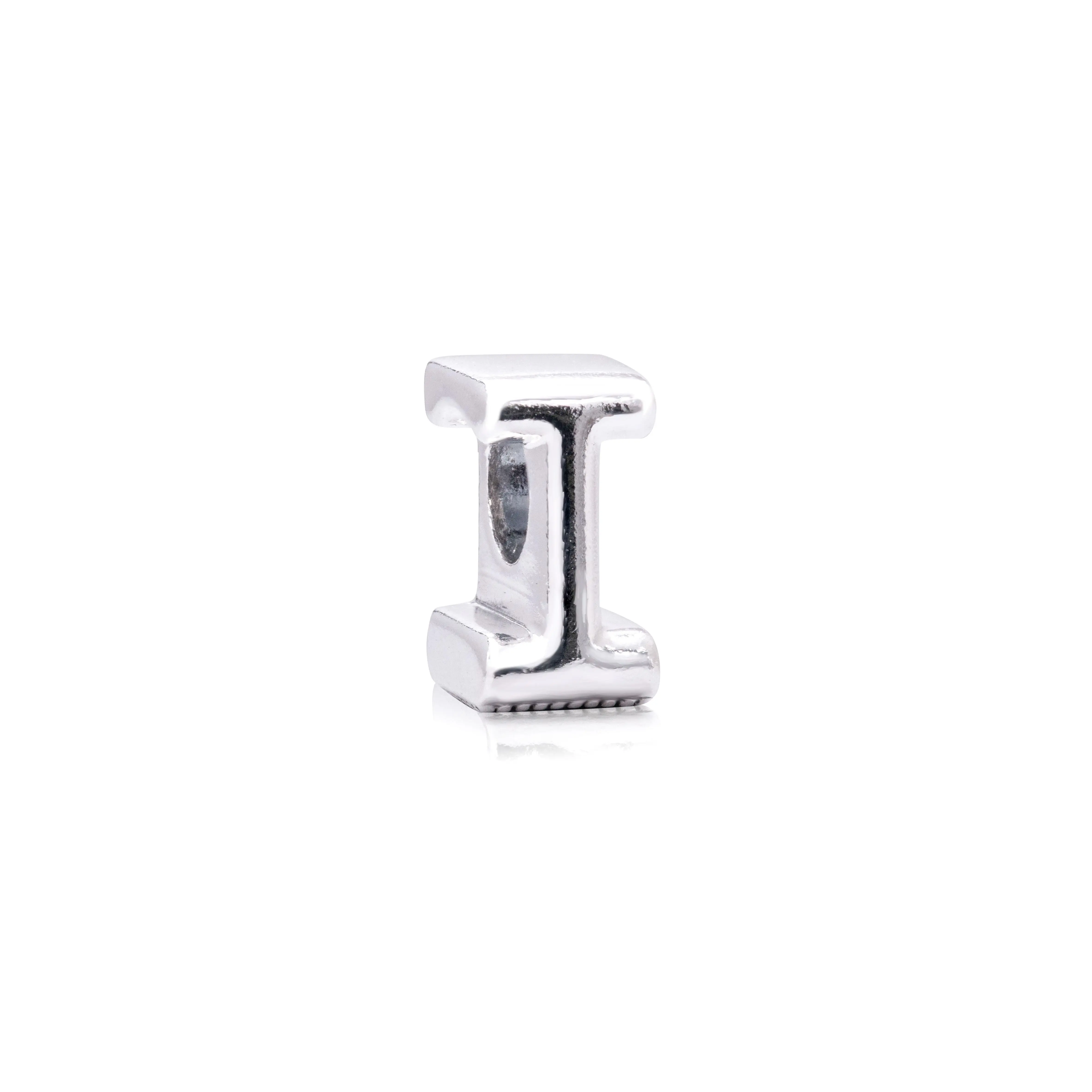 PANDORA Letter I Charm - 797463, Charm Bracelet, Reversible, Bracelet Charms & Pendants