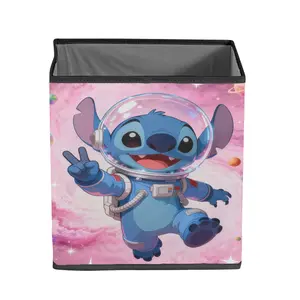 Disney Stitch Foldable Storage Box with Fun Stitch Theme Ideal for Organizing Toys and Stationery Compact and Versatile Design