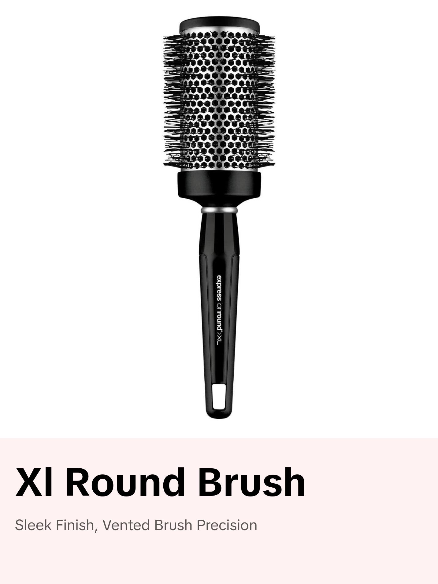 Paul Mitchell Express Ion Aluminum Round Brush XL - Vented Barrel for Sleek Frizz-Free Finish & Smooth Styling