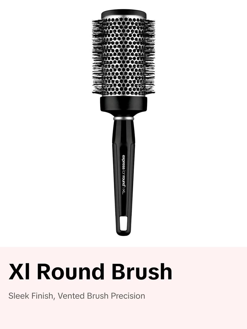 Paul Mitchell Express Ion Aluminum Round Brush XL - Vented Barrel for Sleek Frizz-Free Finish & Smooth Styling