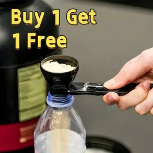 [Buy 1 Get 1 Free]Protein Powder Sliding Spoon with Funnel, BPA-Free Creatine Powder Scoop for Pre Workout, Coffee, Milk & Smoothies, Easy No-Spill Kitchen Utensil Gift  ：