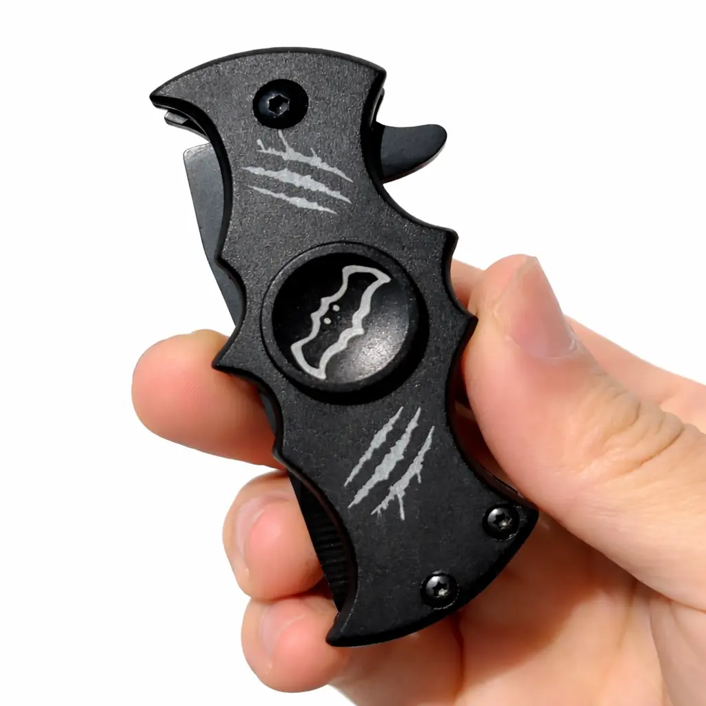 5.5 in Overall Fidget Pocket Knife, EDC Survival Tool, Outdoor Gadgets, Tools and Gadgets, Camping & Hiking Gear, Cool Gifts for Guys