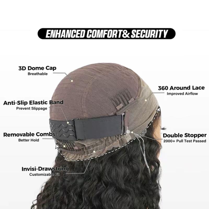 Kinky Straight 13x6 Lace Front Human Hair Wigs Invisi Strap 360 Full Lace Glueless Wig Kinky Straight Pre Cut Pre Plucked 360 Lace Frontal Wig 180 Density Brazilian Yaki Straight Glueless Wig For Black Women