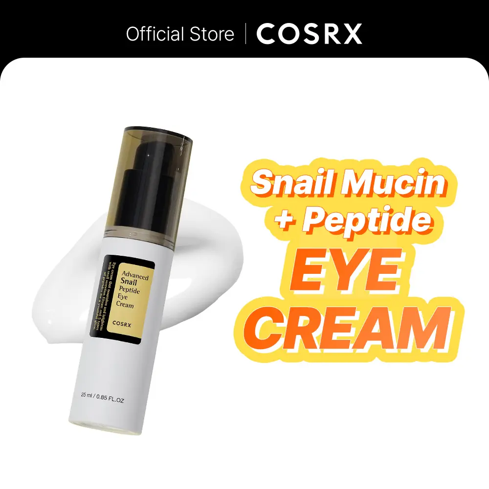 [COSRX Official] Advanced Snail Peptide Eye Cream (25ml) | BRIGTHENS & STIMULATES COLLAGEN GROWTH