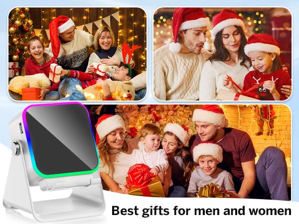 5-in-1 Wireless Induction Audio & Bluetooth Speaker with Phone Holder, 3500mAh Rechargeable Emergency Power Bank, 8 RGB Ambient Light, 360° Adjustable Mobile Tablet Stand– Gifts for Friends, Family,TikTokShopHolidayHaul 5-in-1 Wireless Induction Audio & Bluetooth Speaker with Phone Holder, 3500mAh Rechargeable Emergency Power Bank, 8 RGB Ambient Light, 360° Adjustable Mobile Tablet Stand– Gifts for Friends, Family,TikTokShopHolidayHaul