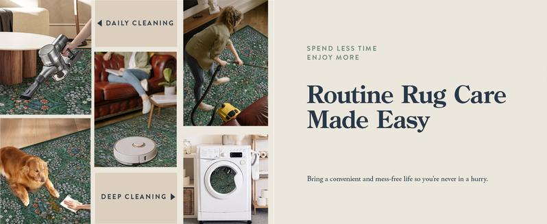 Lahome Floral Area Rugs, Soft Washable Rugs for Living Room Bedroom, Boho Non-Slip Forest Large Throw Carpet for Farmhouse Dining Room Office