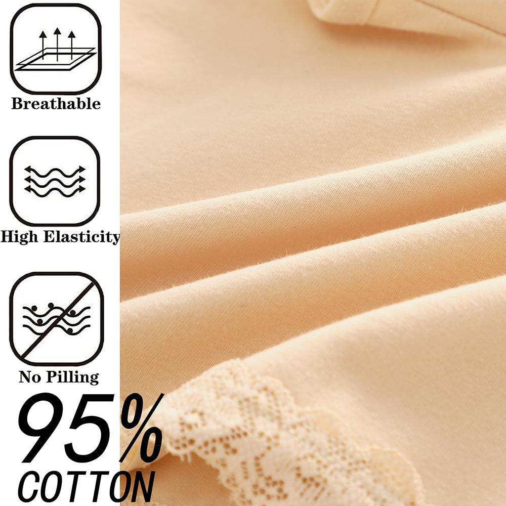 FINETOO 6pcs Boyshort Underwear for Women Cotton Boxer Briefs Full Coverage Ladies BoyShorts Panties Lace Wave Design Sweet Ladies Panties S-2XL FINETOO 6pcs Boyshort Underwear for Women Cotton Boxer Briefs Full Coverage Ladies BoyShorts Panties Lace Wave Design Sweet Ladies Panties S-2XL