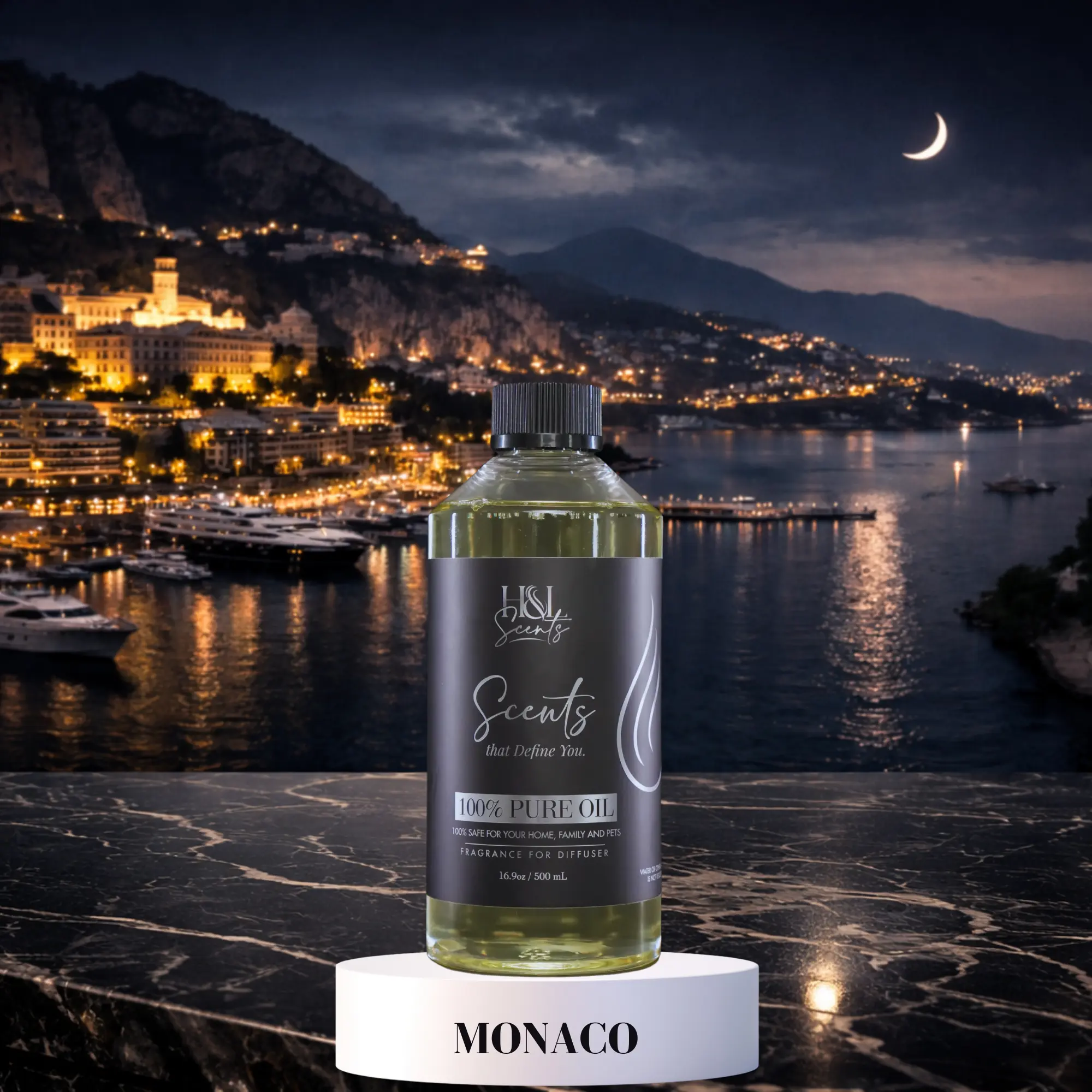 Monaco Hotel | 100% Pure Oil Fragrance for Diffuser by H&L Scents Floral Woody Aroma Smooth