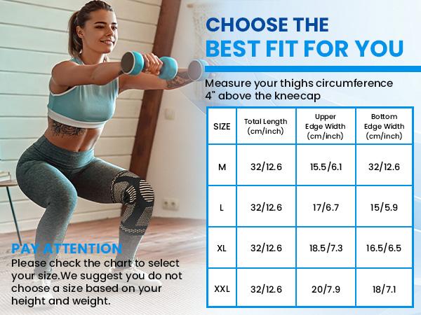 UGEM 2 Pack Knee Braces for Knee Pain, Compression Knee Sleeves with Patella Gel Pad & Side Stabilizers,Workout Sports Knee Braces for Women & Men, Pain Relief for Meniscus Tear, ACL & Arthritis Pain Relief