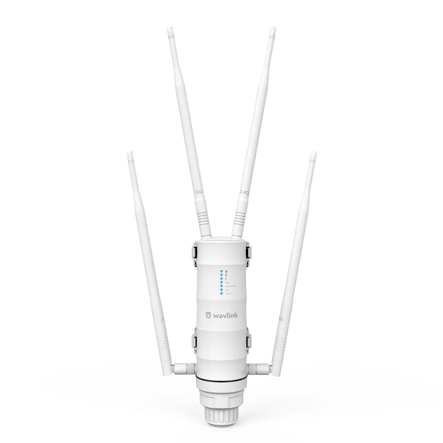 WAVLINK AC1200 External Mesh WiFi Extender Booster - Starlink-Compatible Dual-Band 2.4GHz/5GHz Signal Amplifier, 4x7dBi High-Gain Antennas, Gigabit Port, POE Power, IP65 Waterproof, AP/Router Mode, HD Streaming, Power Adapter None, Father's Day Gift Idea,