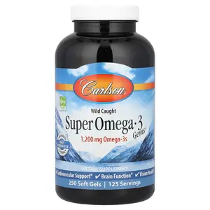 Carlson Wild Caught Super Omega-3 Gems®, 250 Soft Gels