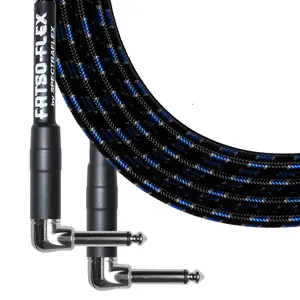 Fatso Flex Guitar Cable - Dual Right Angle Plugs (WRITE PLUG ORIENTATION IN ORDER NOTES)