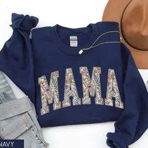 Mama Sweatshirt, Mama Sweater, Mama Floral Sweatshirt, Floral Mama, Cute Mom Sweatshirt, Trendy Mom Gift-Shirt women- women's t shirts-women's shirt