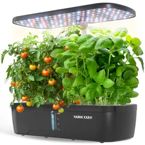 Hydroponics Growing System Kit 20 Pods, Indoor Herb Garden with Grow Light 30W, 10L Large Water Tank with Adjustable Height, Built-in Pump, Gardening Gifts