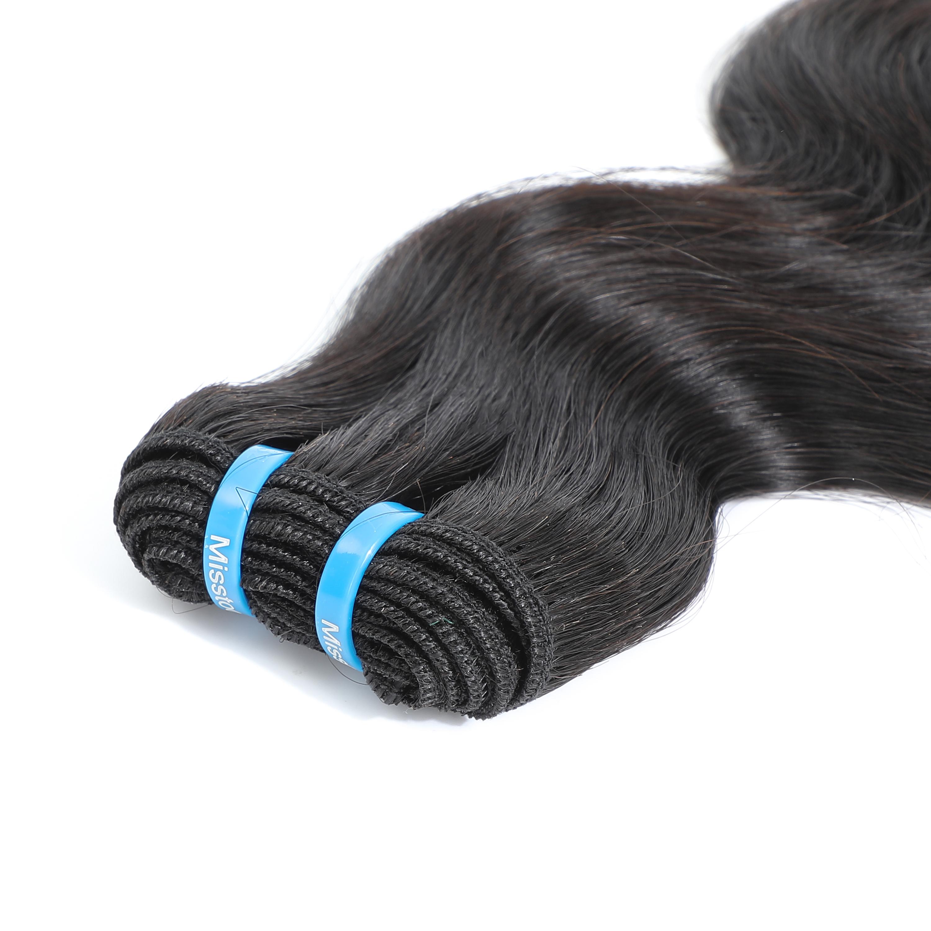 MISSTOO 15A 100% Brazilian Human Hair Body Wave Bundles Unprocessed Remy Hair Weave Sew In/Quick Weave Hair Bundles