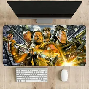 Custom Zombies Desk Mats Black Ops-Inspired (Kino, Origins, Tranzit, Ascension) - Black Ops-Inspired Design Gaming Accessories Desk Mats - Call of Duty Playmat - Unique Gift for Gamers, Zombies: Origins – Primis Crew (Comic Style)