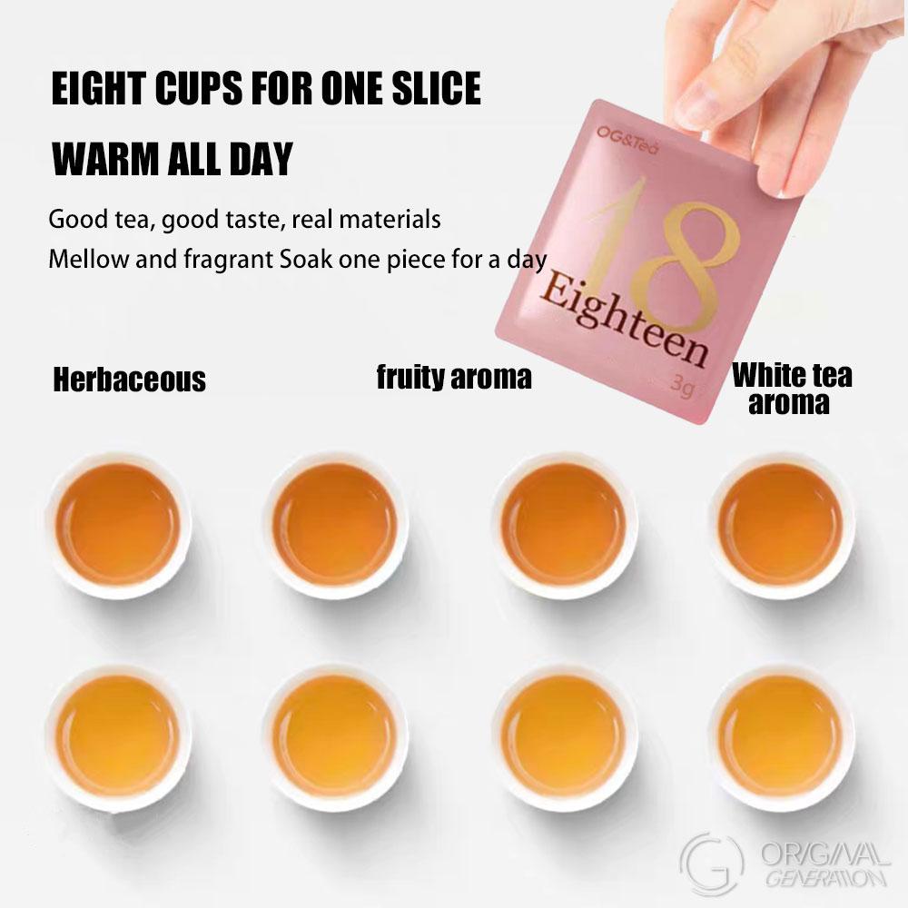 Forever 18 Tea Blue&Pink With Pressure Thermos  (90g 3g×3packs×10boxes)(red dates, wolfberry,Shoumei white tea)  (Shoumei white tea, black wolfberry, astragalus)