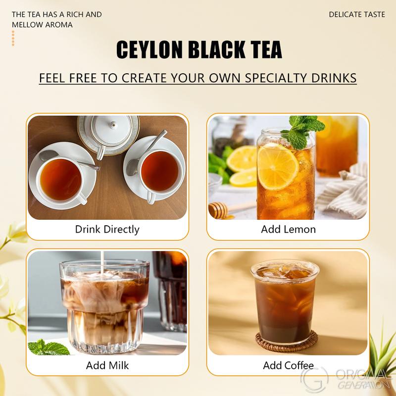BOGO Gut Health Tea Chai Ceylon Black Tea With Forest Thermos 2 Cartons (1 Carton 30g 3g×10packs）×2 Sri Lankan Black Tea