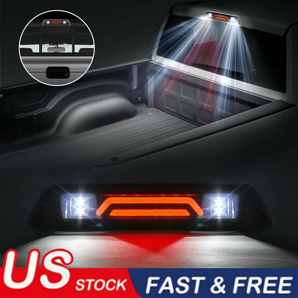 For 2009-2014 Ford F150 Truck LED Third Tail 3rd Brake Cargo Light Smoked Rear Reverse Lamp ABS Polycarbonate Lens IP68 Waterproof Plug and Play