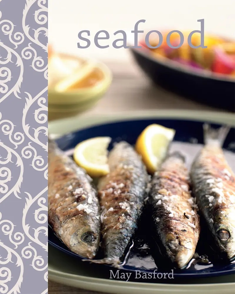 Used "Seafood" Hardcover Book by May Basford - Cooking Guide with Easy Dinner Ideas
