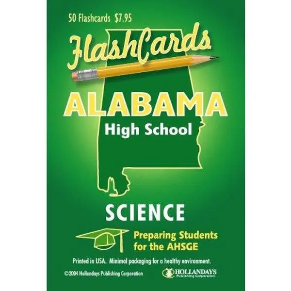 Used Alabama AHSGE Test Science Flashcards - Flashcards for Studying, English Learning Flash Cards, Like New Study Tools for Preparing Students for the AHSGE
