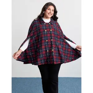 【Zipper Hoodies】BLOOMCHIC Holiday Plaid Double Button Hoodie Jacket 2026 Summer Vibes Swimweek