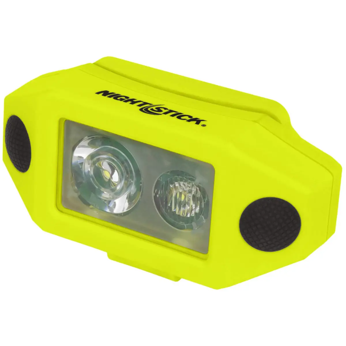 Nightstick XPP-5460 X-Series Intrinsically Safe Low-Profile Dual-Light LED Headlamp with Hard Hat Clip, 200 Lumens, Dustproof/Waterproof, AAA Battery Power, Green