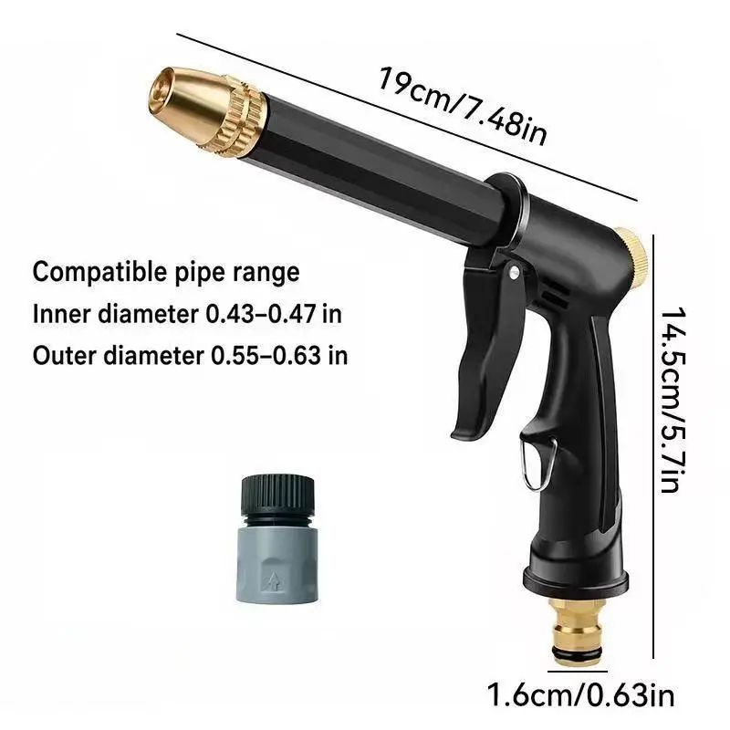 【Summer Sale Deals】Portable High Pressure Water Sprayer, Adjustable Garden Hose Nozzle Sprayer, Car Washing & Maintenance Tool, Pet Cleaning Tool & Dealsforyoudays Watering Tool Watering Attachment