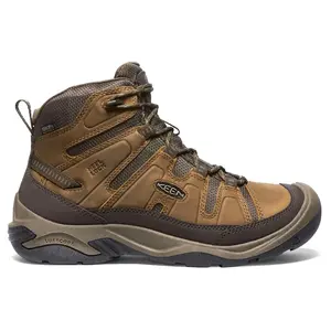 KEEN Mens Circadia Mid Waterproof Hiking Sneakers Shoes - Brown