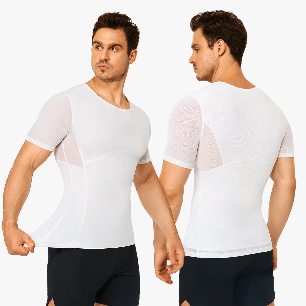 【LIVE】Nebility Men’s Mesh Compression Shapewear Top - Tummy Control, Anti-Odor Cool Breathable Quick-Dry Fabric, Menswear for Everyday Wear and the Gym 【LIVE】Nebility Men’s Mesh Compression Shapewear Top - Tummy Control, Anti-Odor Cool Breathable Quick-Dry Fabric, Menswear for Everyday Wear and the Gym