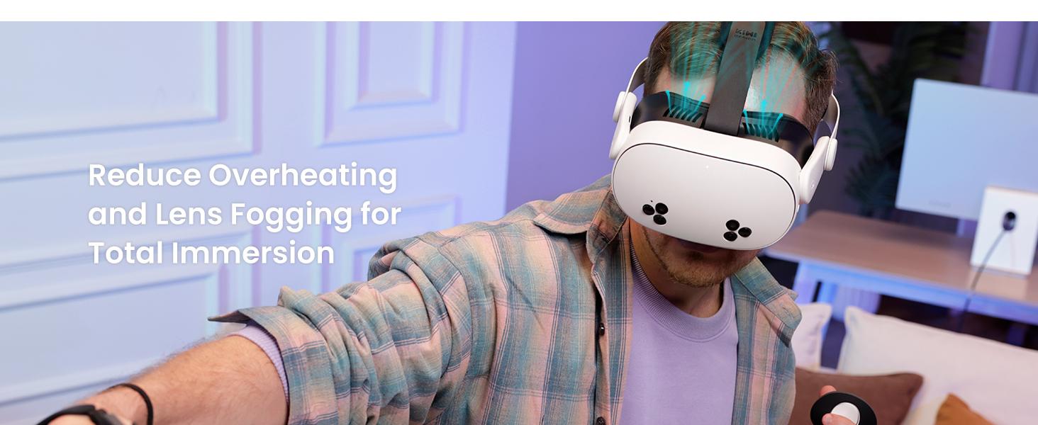 KIWI design V4 Facial Interface, 2 Face Pads Compatible with Oculus/Meta Quest 3S, Accessories for Quest 3S, NOT Compatible with Meta Quest 3