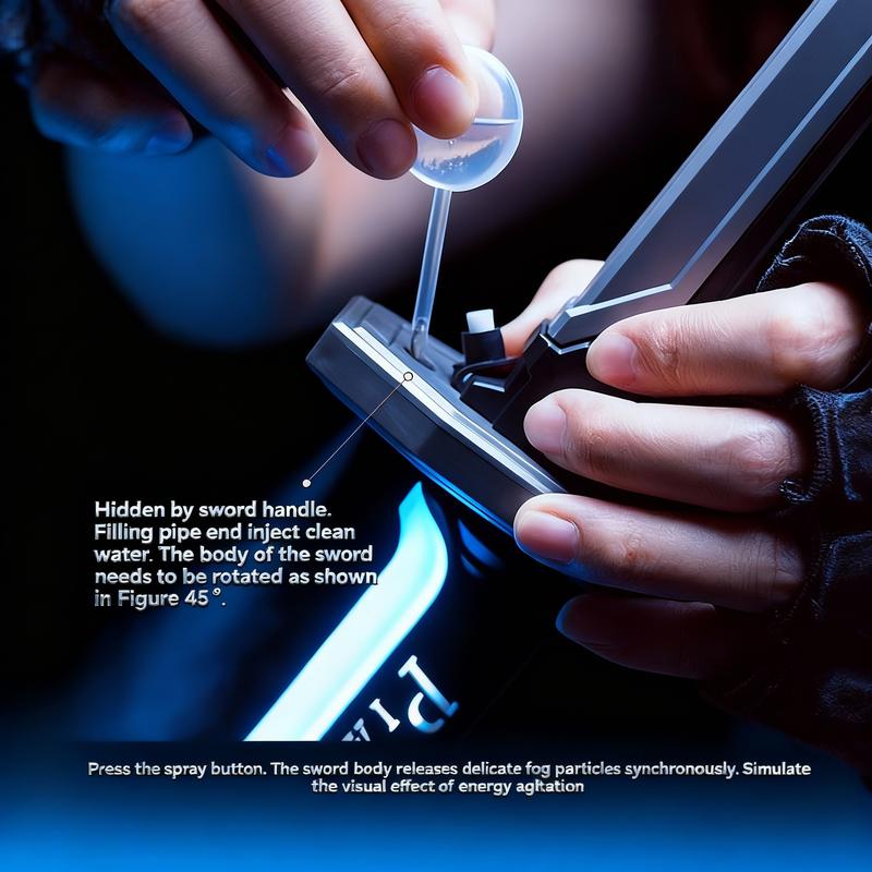 Valentines gifts for bf Cyberpunk Neon Sword- Rechargeable Spark Blade Sound & Fog for Rave, Cosplay & Display,Holiday Gifts Lightsaber Light toy