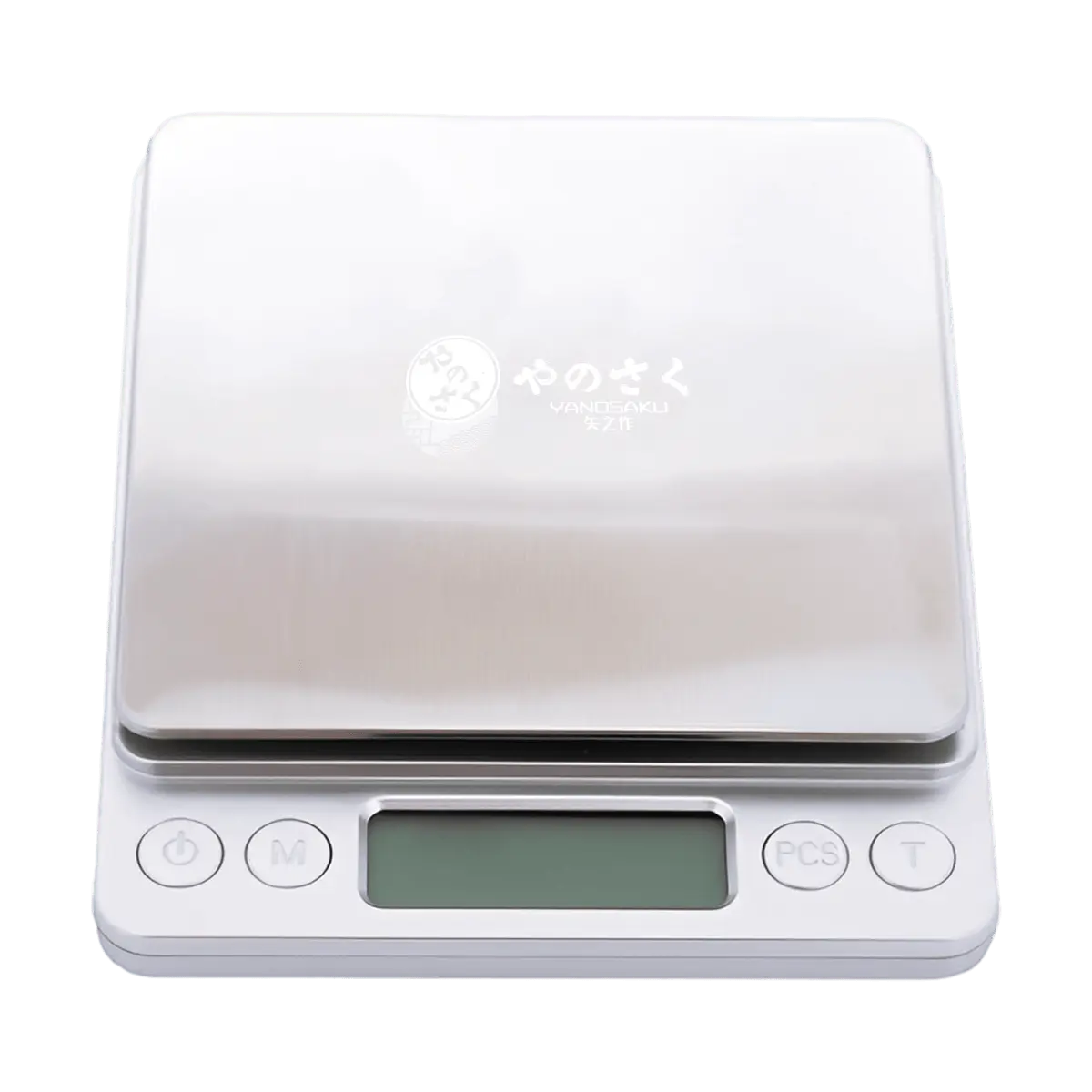 Yanosaku Digital Kitchen Scale, 5kg/11lb High Precision Food Scale, USB Rechargeable, Compact Baking Scale for Cooking, Tare Function, Stainless Steel Surface