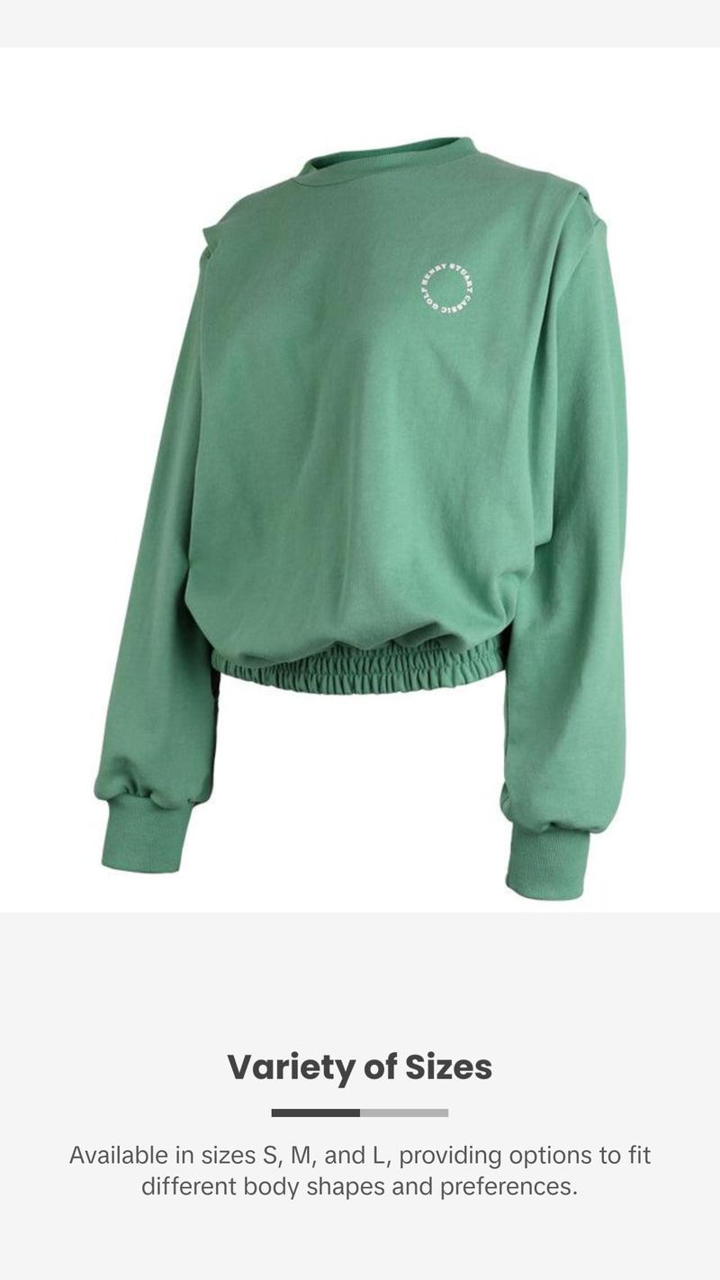 HENRY STUART Women's Over Shoulder T-Shirt - Green HENRY STUART Women's Over Shoulder T-Shirt - Green