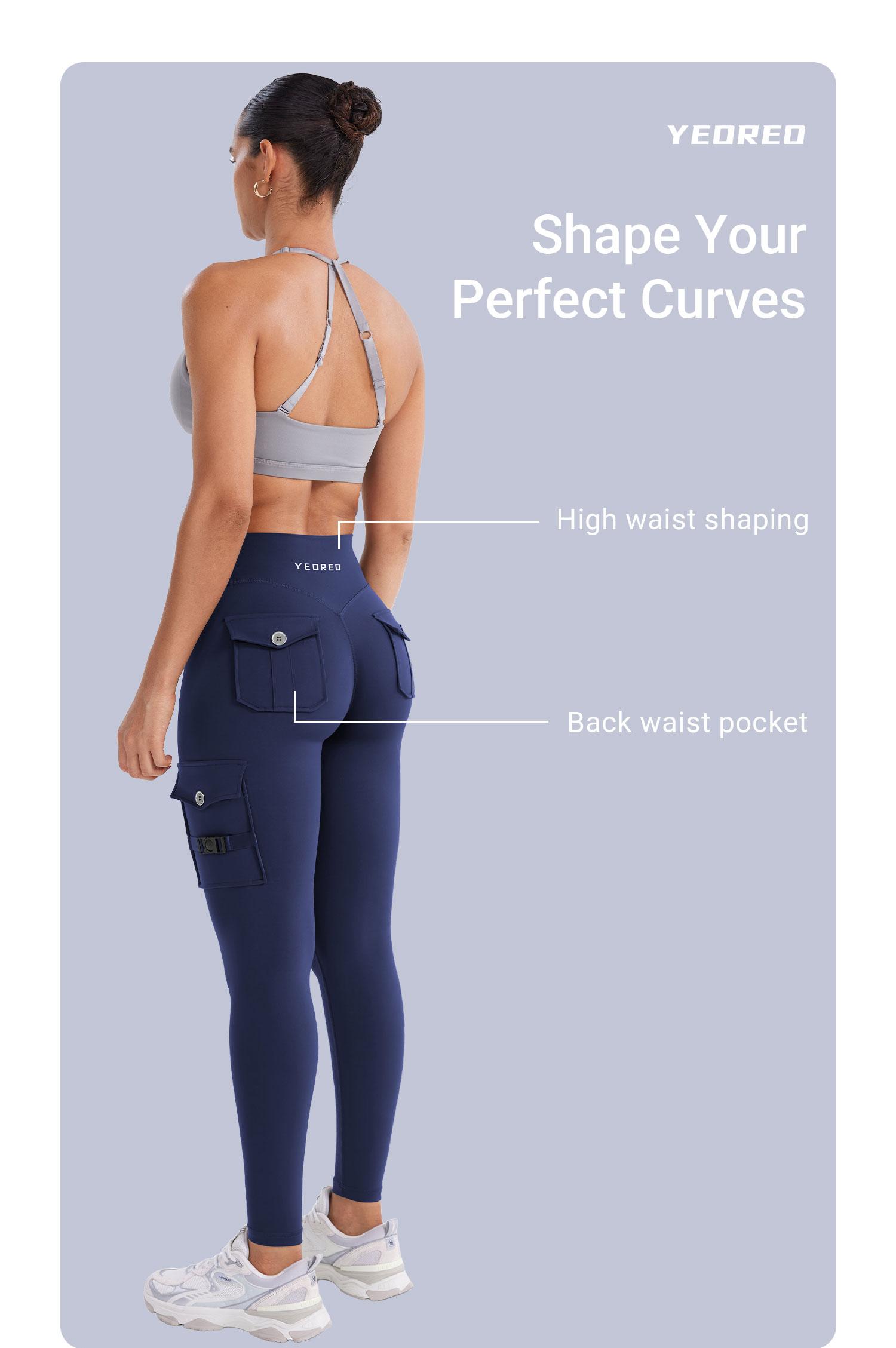 YEOREO CoreFlex Workout Cargo Leggings with Pockets for Women Hidden Scrunch Butt Lifting Leggings Gym Yoga Pants SpringStatements