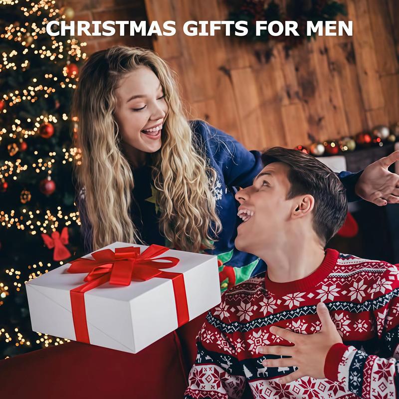 Vacuum Beard Shaver for Men,Built-in Vacuum Trimmer for Mustache, Sideburns, Facial Hair, Rechargeable, IPX6 Waterproof, 2 Comb, Comfort face 2in1 Electric Razor rechargeable men 2025 ornament