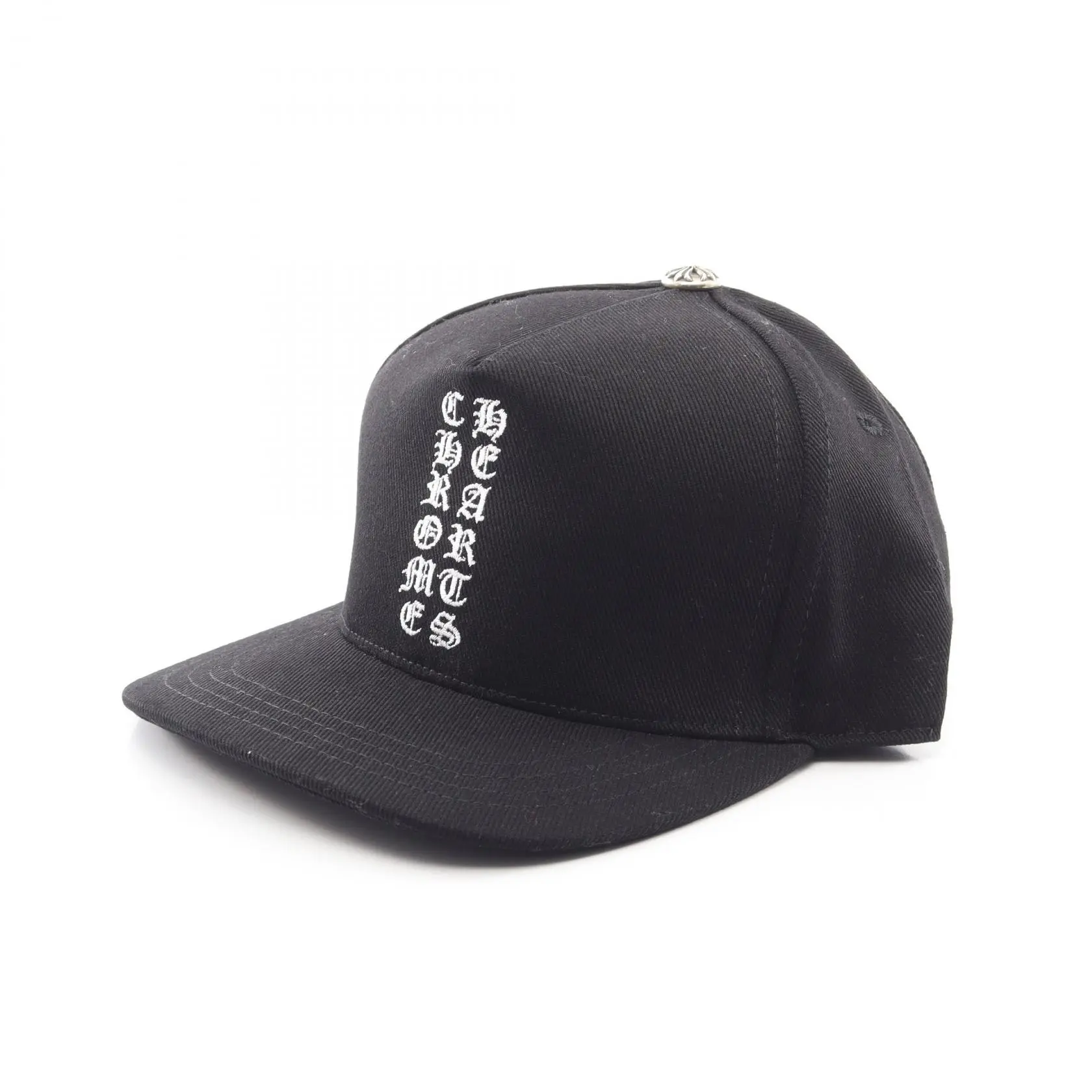 Pre-owned Chrome Hearts Cotton Small Leather Goods Vertical Logo Cap