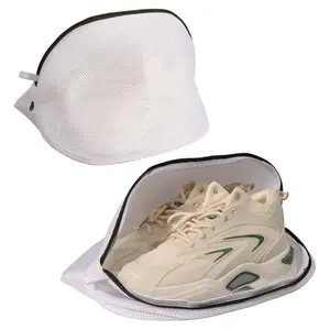 LMMAKE Premium Polyester Mesh Bag for Shoes & Sneakers 1/2pcs Multi-Protection Wash Laundry Net with Durable Zipper for Travel & Daily Use Breathable Snag-Free Design for Optimal Cleaning