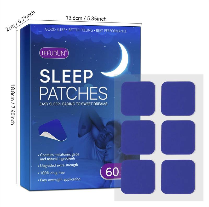 Sefudun Extra Strength Sleep Patches for Adults - 60 Easy-to-Apply Patches for Improved Sleep Quality & Better Rest - Fitness Healthcare Solution Edible Vitamin Sefudun Extra Strength Sleep Patches for Adults - 60 Easy-to-Apply Patches for Improved Sleep Quality & Better Rest - Fitness Healthcare Solution Edible Vitamin