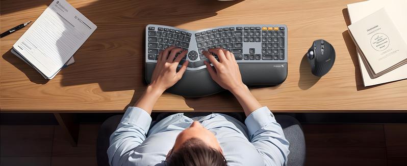 ProtoArc Backlit Bluetooth Ergonomic Keyboard, EK01 Plus Full Size Wireless Split Keyboard with Dual Bluetooth and USB, Cushioned Wrist Rest, Rechargeable, Compatible with Windows/Mac/Android ProtoArc Backlit Bluetooth Ergonomic Keyboard, EK01 Plus Full Size Wireless Split Keyboard with Dual Bluetooth and USB, Cushioned Wrist Rest, Rechargeable, Compatible with Windows/Mac/Android