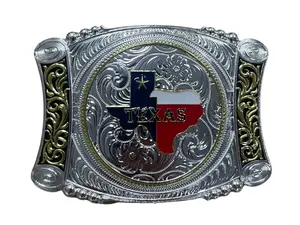 Texas State Map Theme Western Rodeo Unisex Fashion Belt Buckles (WMG953)