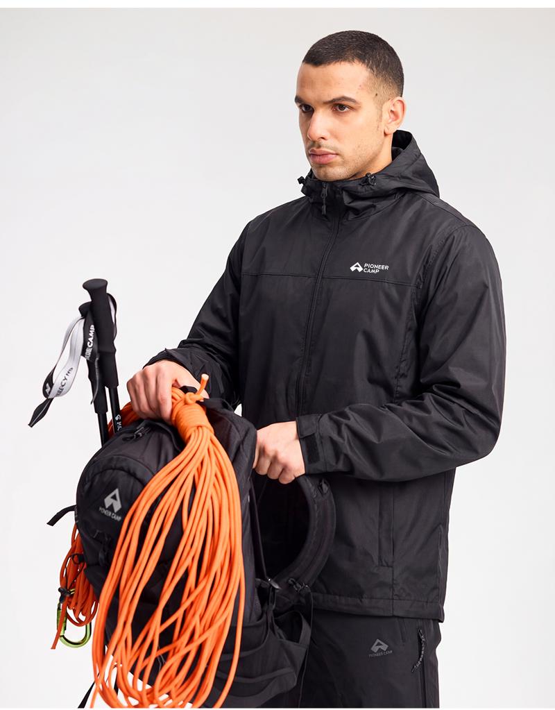 Pioneer Camp Men's Waterproof Packable Jacket for Spring Outdoor Sport Fashion