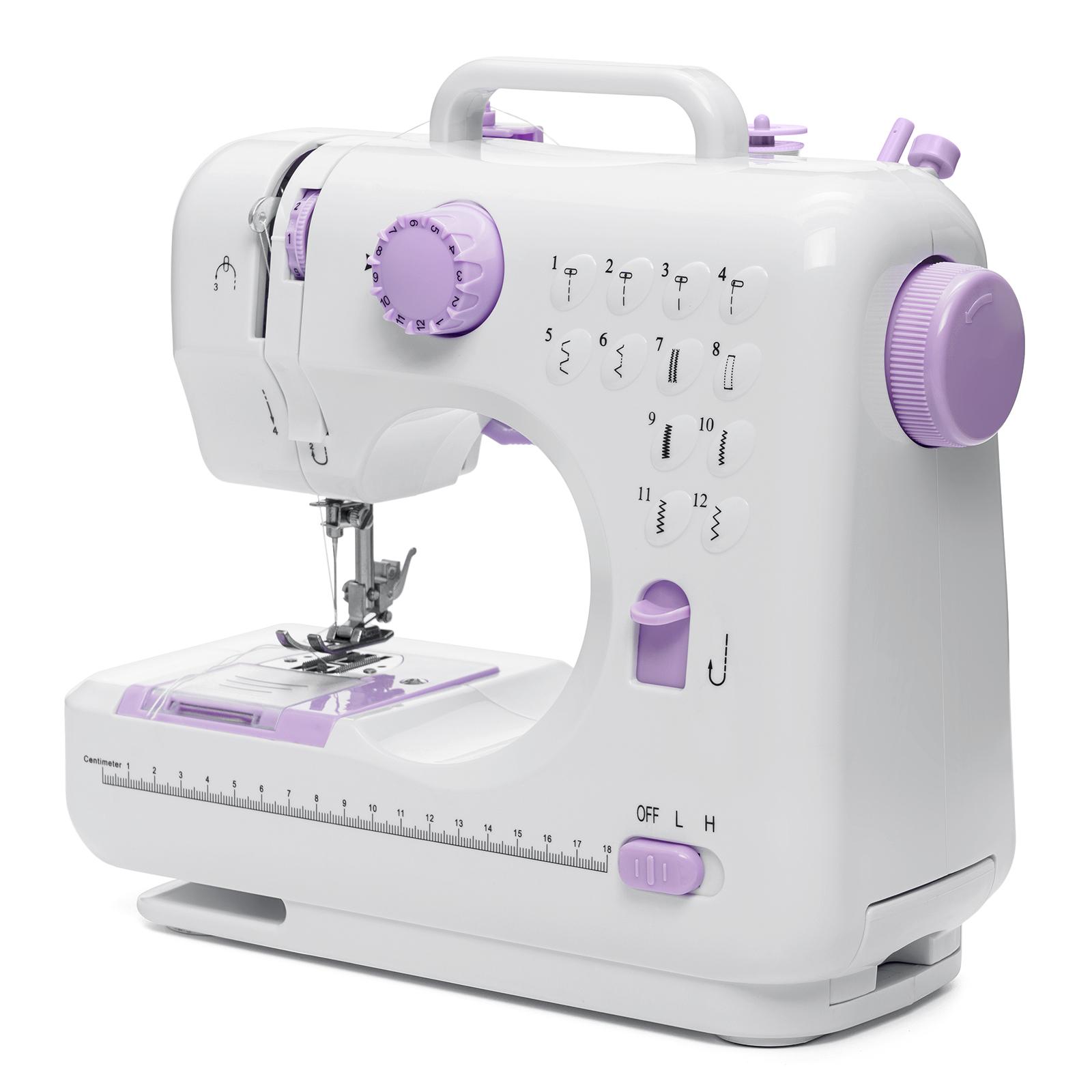 Portable Sewing Machine,40 Piece Handheld Electric Sewing Machines Kit,12 Stitch Patterns Mini Sewing Machine for Beginners Kids,Household Multifunctional Crafting Mending Machine