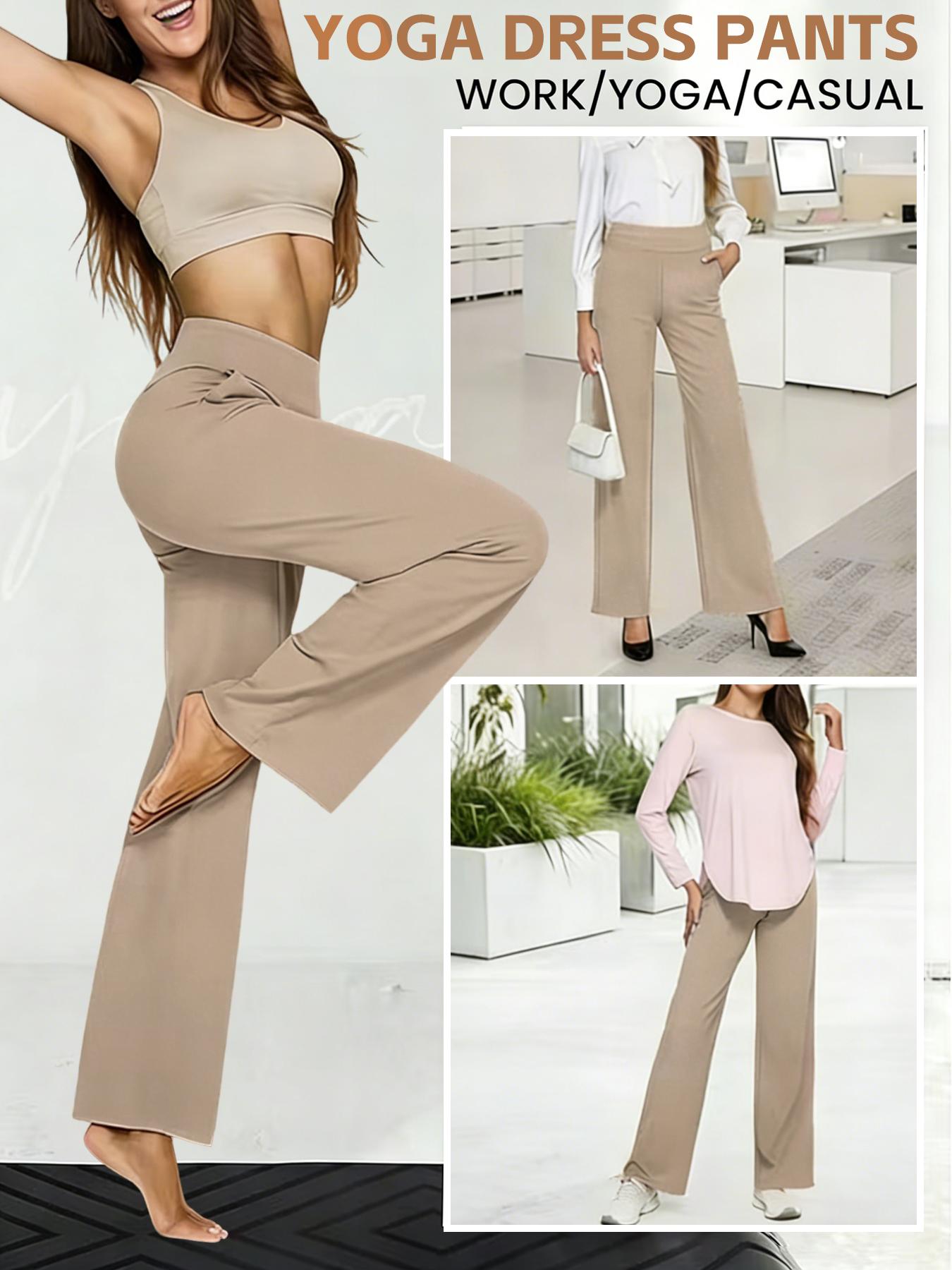 AOTILIUS 3-Pack Women's Yoga Pants Wide Leg High Waisted With Pockets Sweatpants Loose Cozy Comfy Sports Athletic Lounge Casual Basic Womenswear SpringStatements